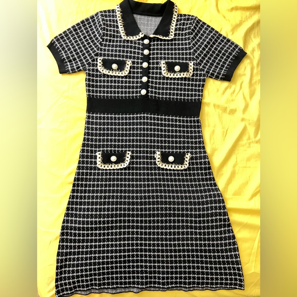 Black knitted loyal dress